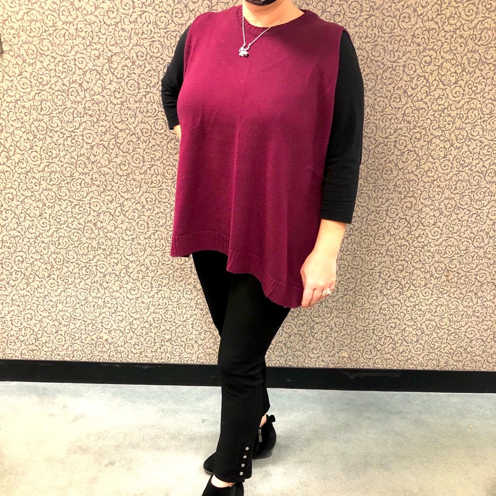 Eskandar round neck wool sleeveless sweater
